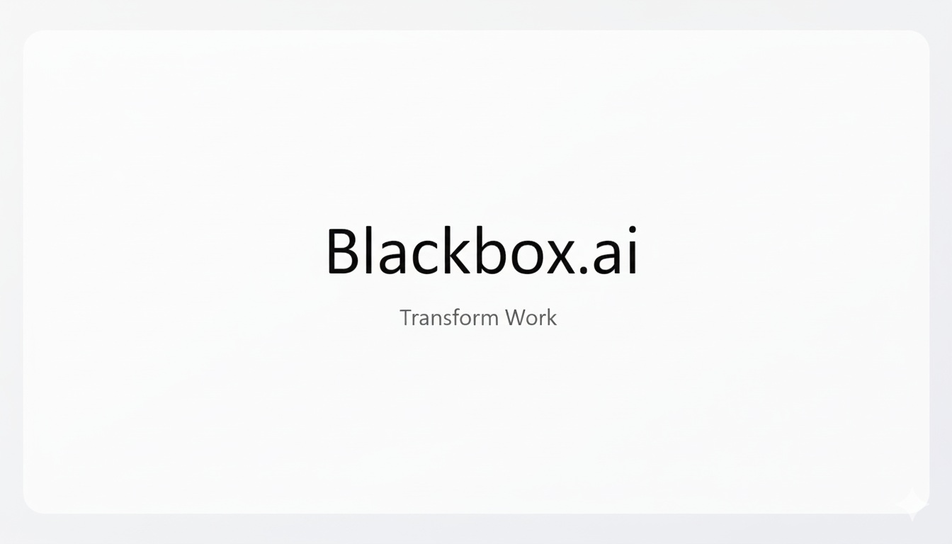 Blackbox AI cover