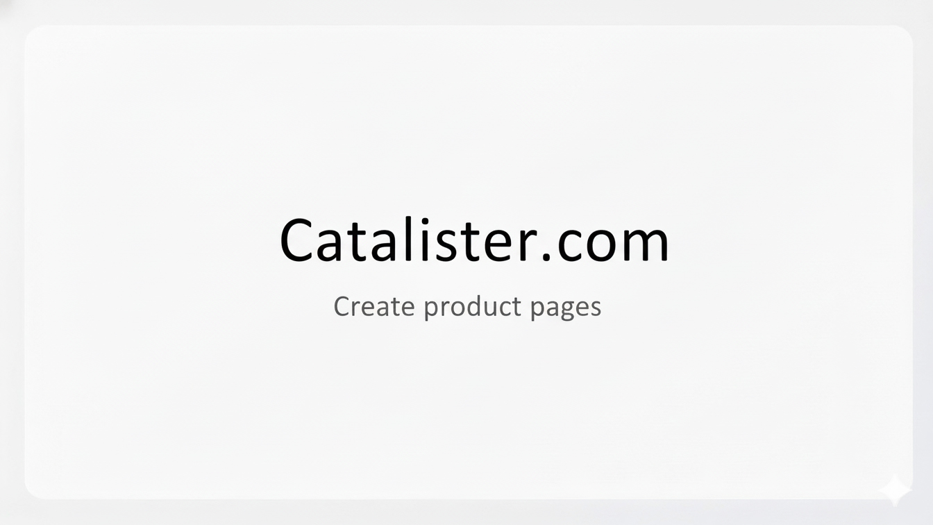 Catalister cover
