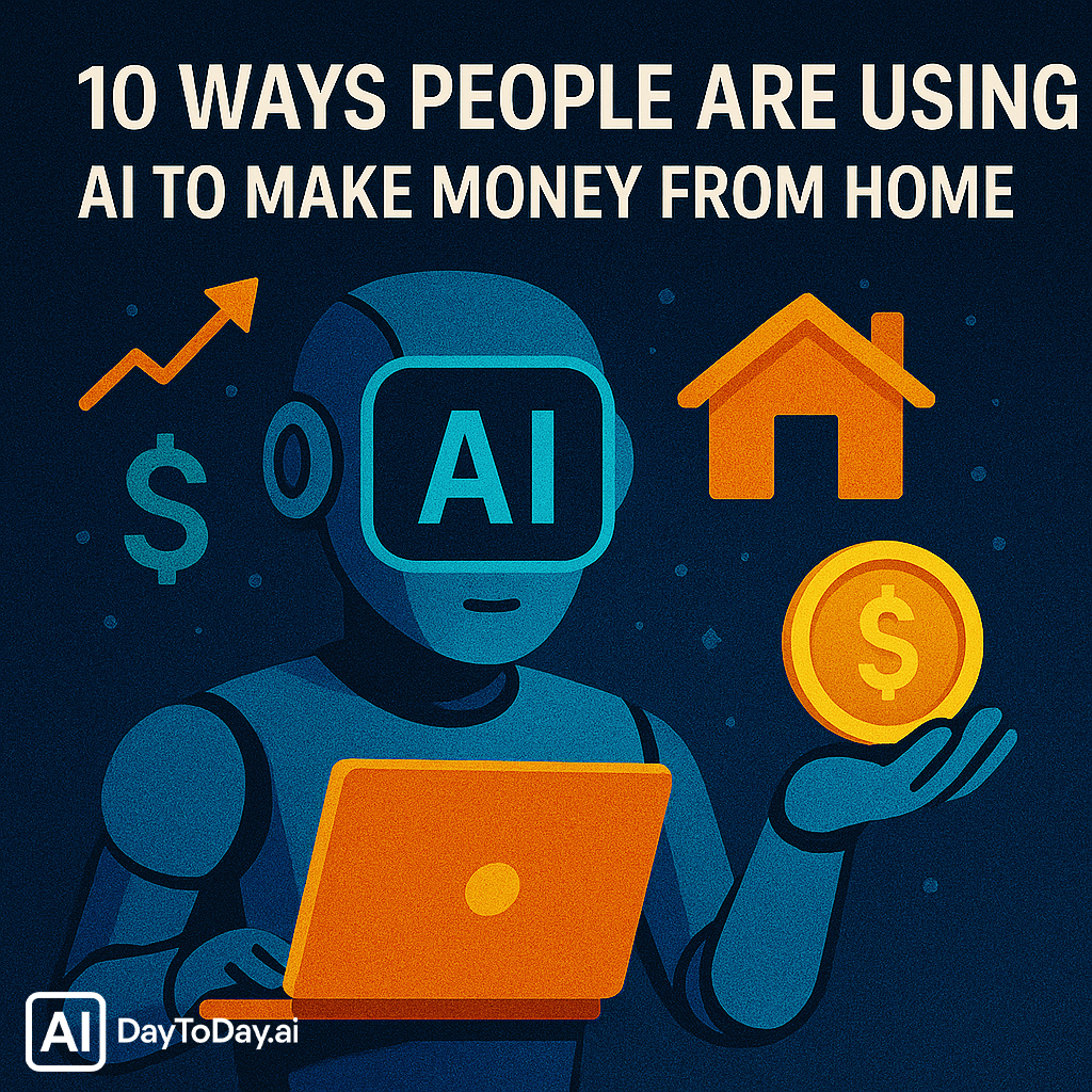 10 Ways People Are Using AI to Make Money from Home | DayToDay.ai