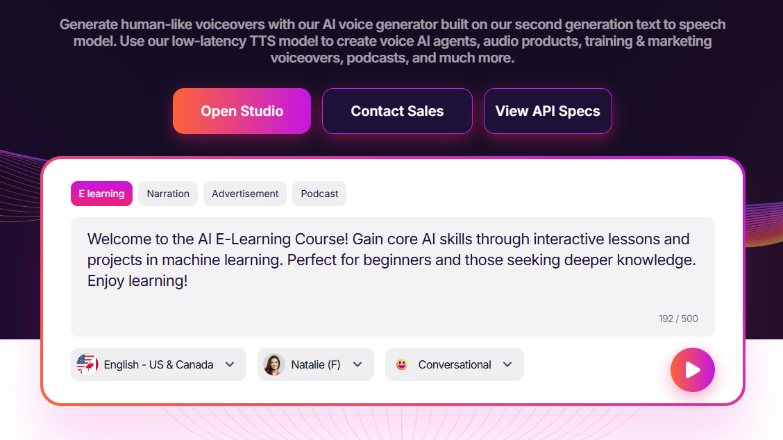 Murf.ai preview - Click to visit